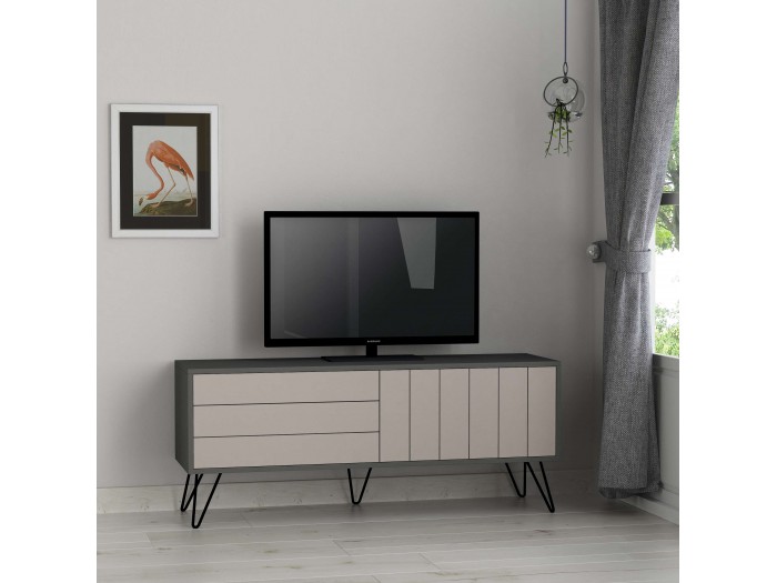 ТВ шкаф PICADILLY (антрацит/светла мока)